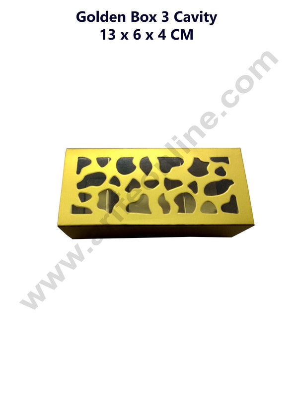 gold die cut box