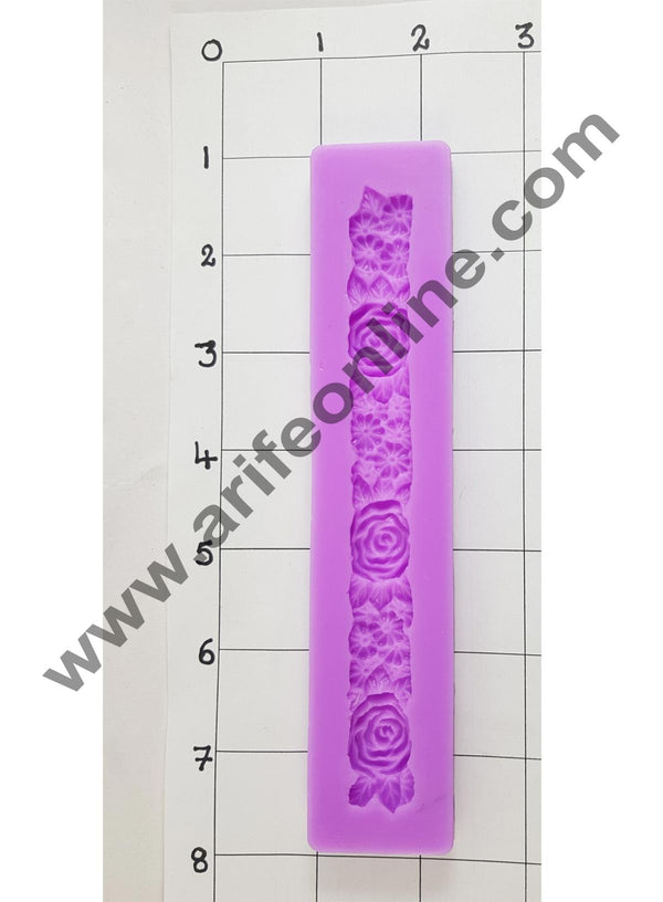 Cake Decor Silicon String Flowers Shape Design Fondant Clay Marzipan Cake Decoration Mould