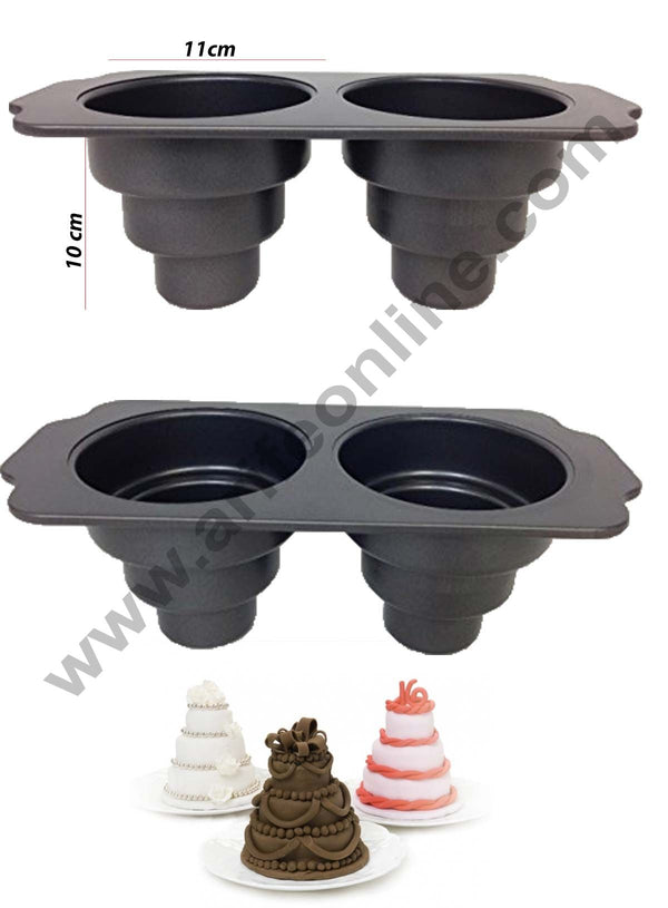 Cake Decor Non-Stick 3-Tier Wedding Cake Muffin Cupcake Pudding Chocolate Mold