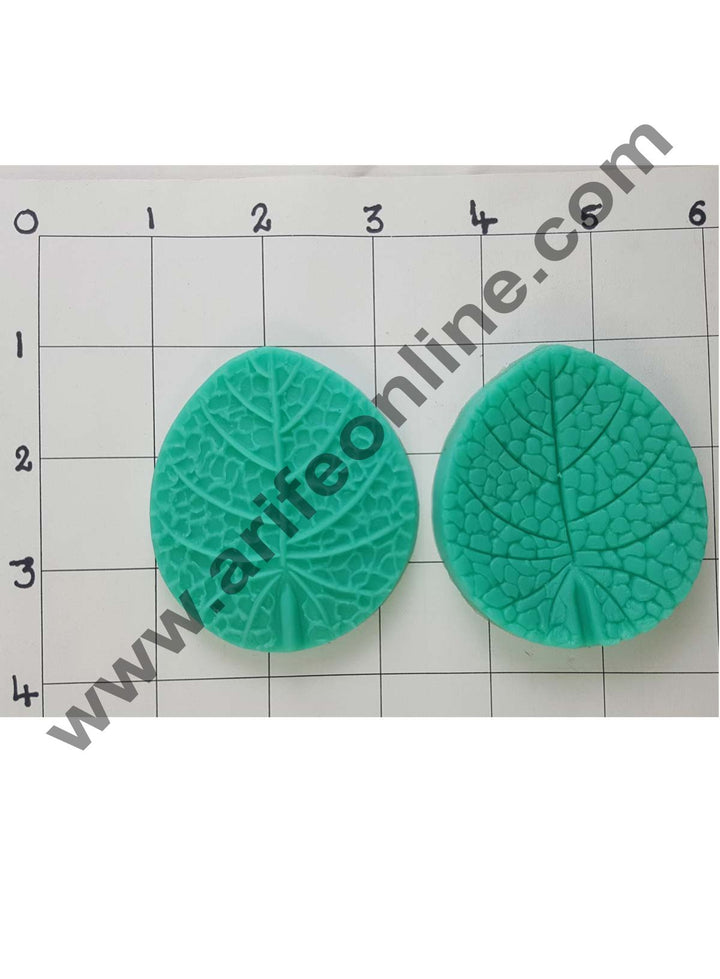 Cake Decor Silicon2Pcs Round Veiners Leaves Shape Fondant Clay Marzipan Cake Decoration Mould