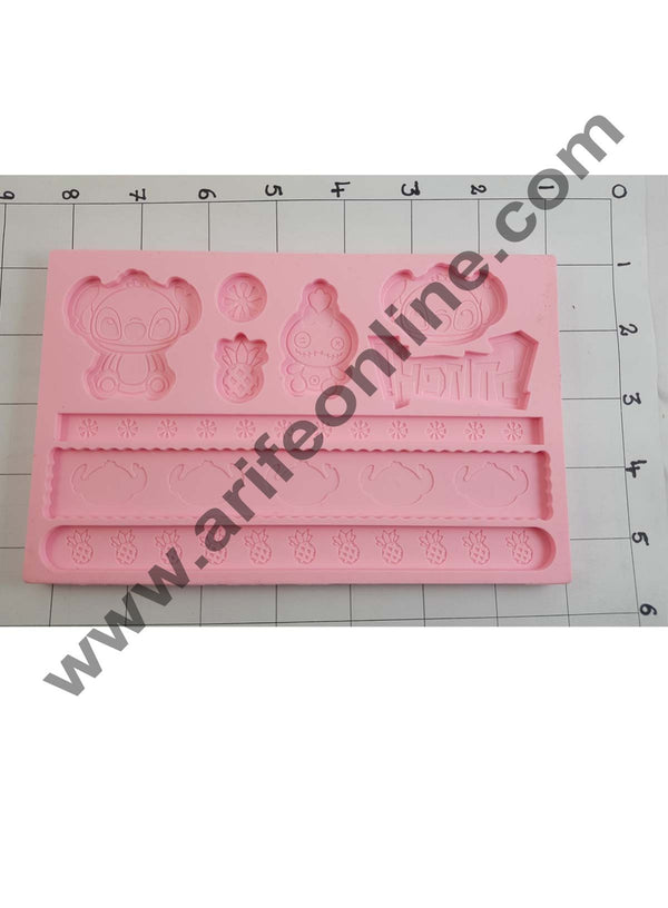 Cake Decor SiliconCig Sight Cartoon Shape Fondant Clay Marzipan Cake Decoration Mould