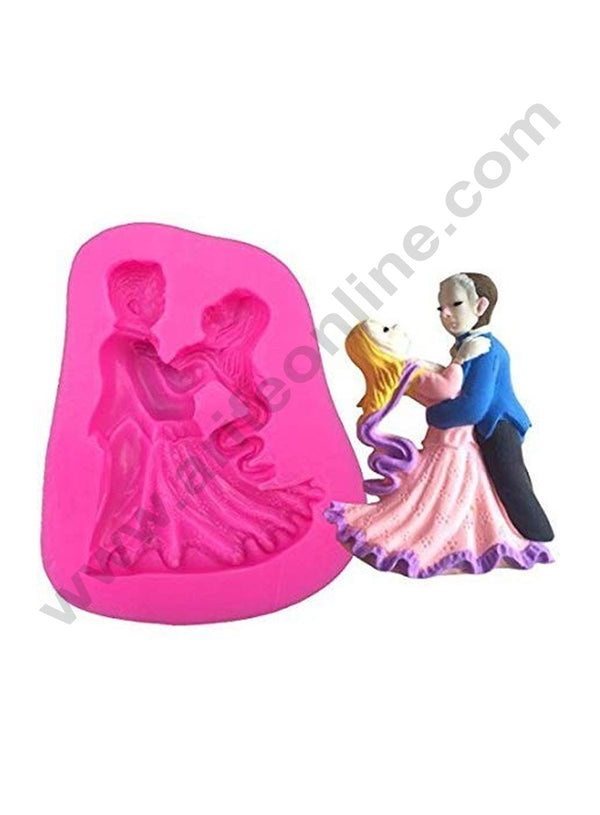 Cake Decor 1 Cavity Silicon Small Dancing Wedding Angels Couple Fondant Marzipan Mould