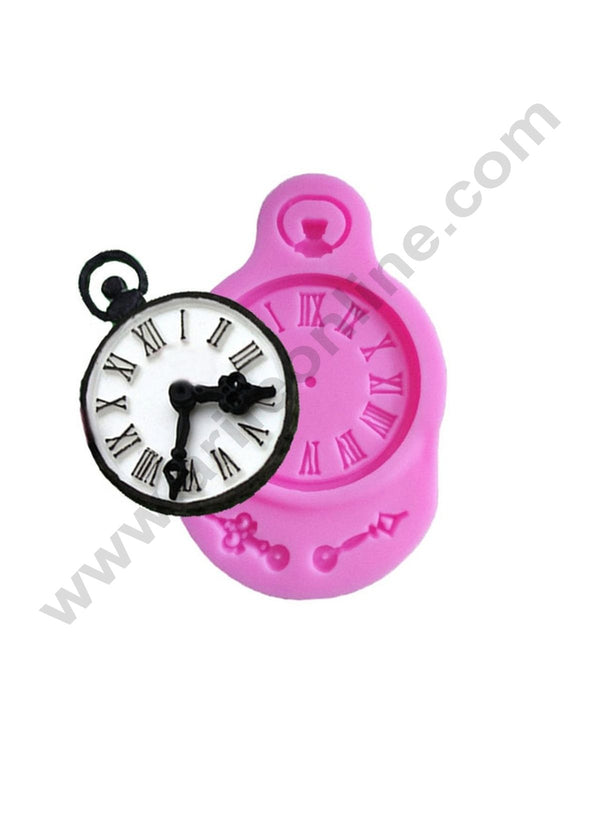 Cake Decor High Quality 1PC Clock Shape Silicone Mold for cake Decorations tools Fondant