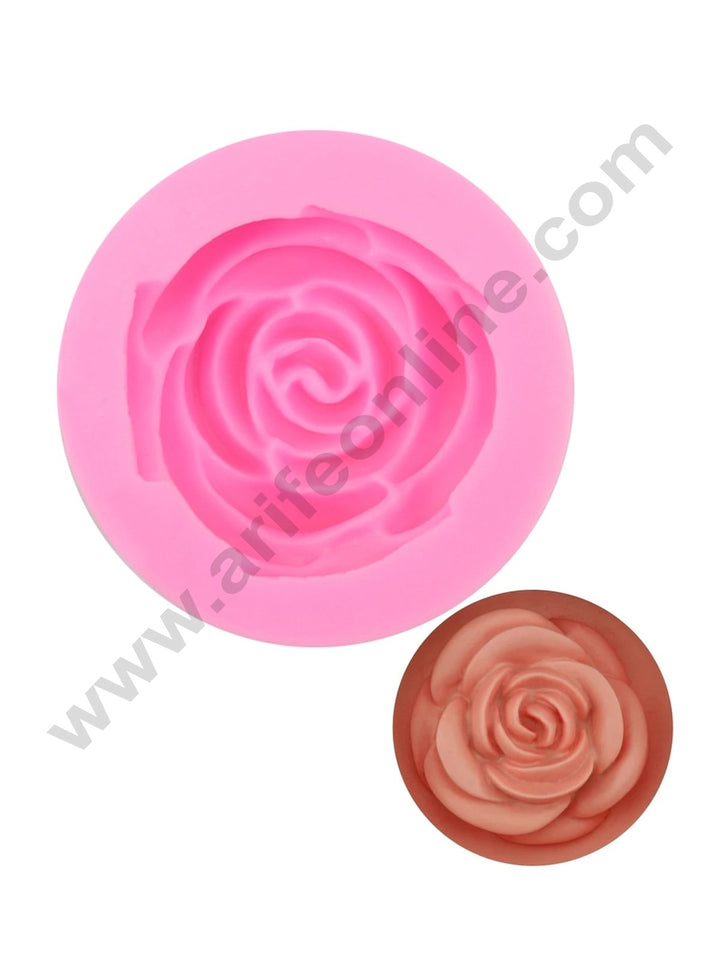 Cake Decor 1pcs Rose Silicone 3D Flower Fondant Mold