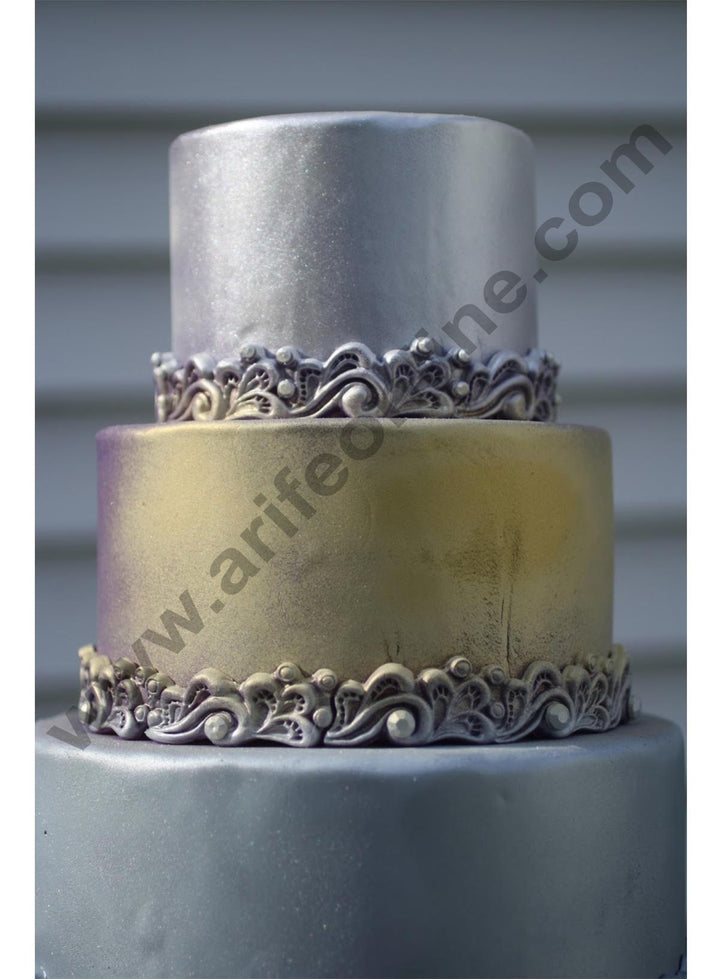 Cake Decor Chefmaster Airbrush Food Color Metallic Silver,0.67oz(19g).