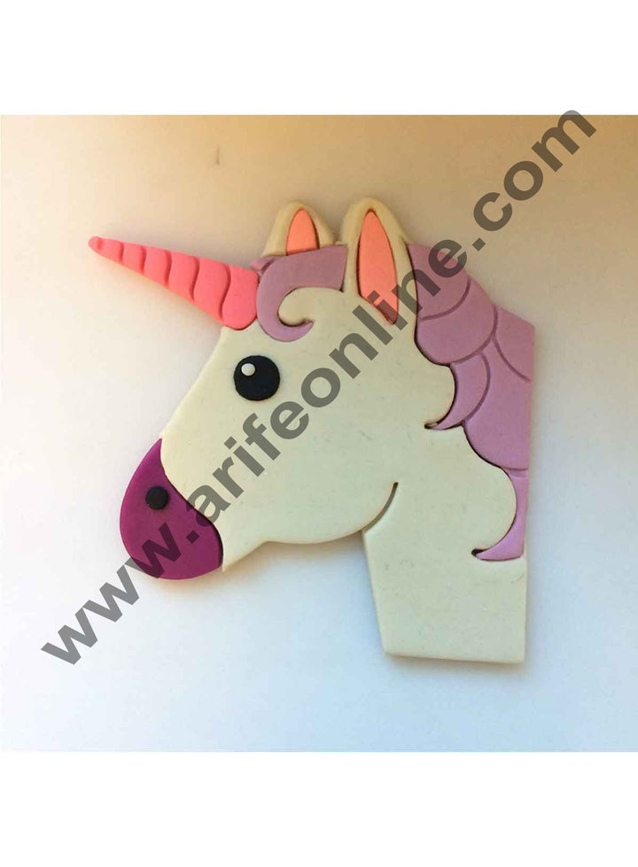 Cake Decor Unicorn Emoji Cookie Cutter Set (Plastic, 4 inches)