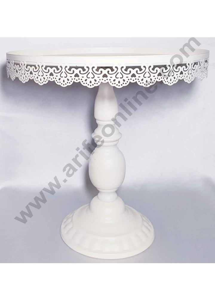 Cake Display Stands White 12 inch Height